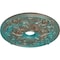 Ekena Millwork Jamie Ceiling Medallion (Canopies up to 3 7/8"), 23 5/8"OD x 3 7/8"ID x 2 1/8"P, Copper Green Patina CM23JACGS - alternate 2